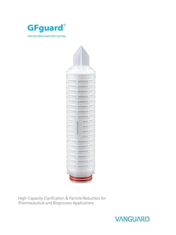 GFguard glass microfiber depth filter cartridge catalogue cover